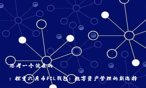 思考一个优质的

: 探索六月币FIL钱包: 数字资产管理的新选择